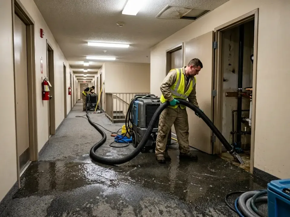 multi-unit-apartment-hallway-f-005 — frequently asked questions, Emergency Burst Pipe Water Extraction & Removal in Troy, IL